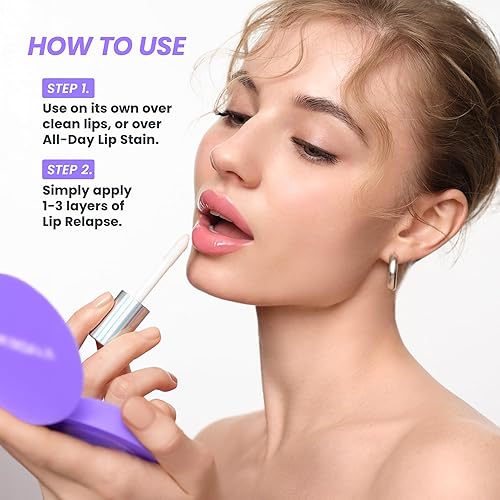 Vista 21 de Wonderskin Brillo de labios, brillo superior, brillo de labios transparente, maquillaje de labios hidratante y acabado de alto brillo