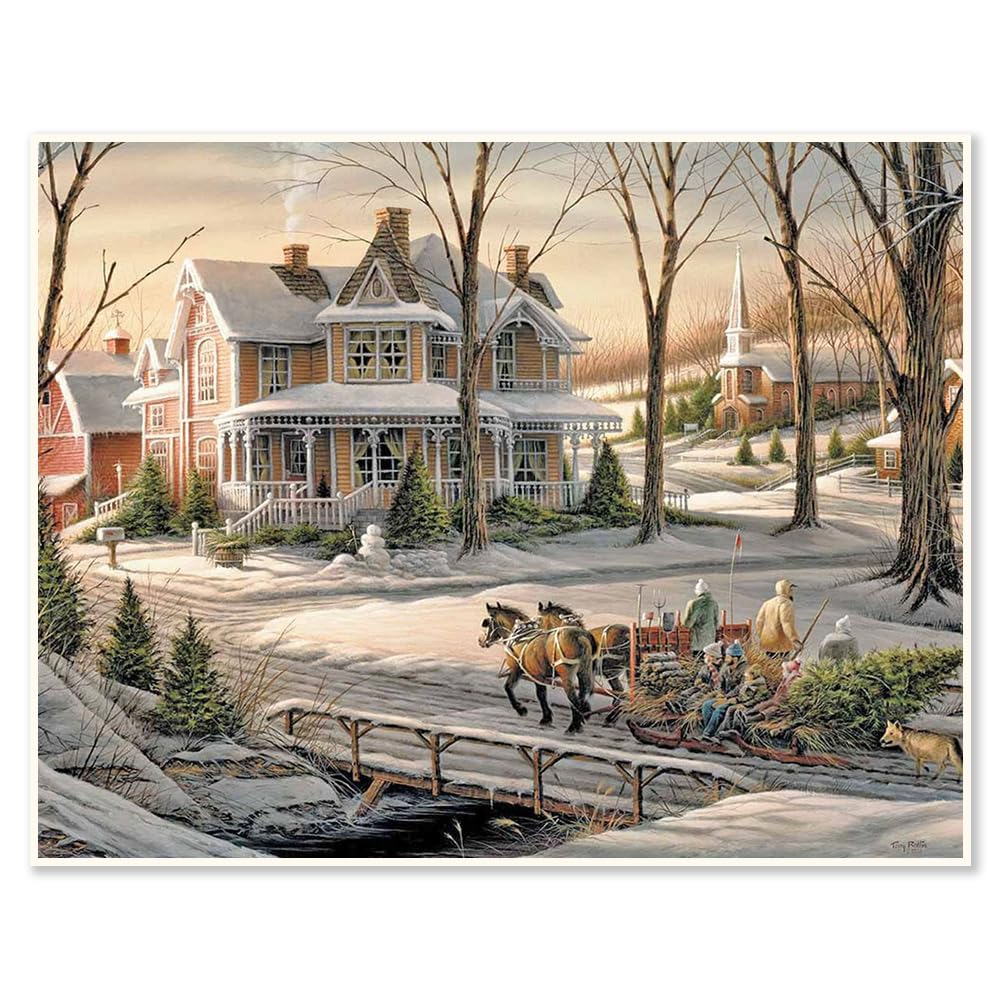 DCIDBEI DIY Diamond Painting Herbst-Landschaft, 50 X 40 Cm – Komplettes Set Mit Strasssteinen & Zubehör