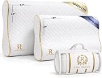 Royal Therapy Travel Memory Foam Pillow, Neck Pillow Bamboo Adjustable Side Sleeper Pillow (Travel 18 x 12 x 5)