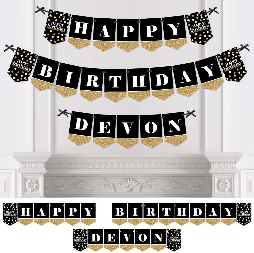 Happy Birthday Banner With Name Amazon.com: Custom Adult Happy Birthday - Personalized Birthday Party  Bunting Banner & Decorations - Happy Birthday Custom Name Banner : Home &  Kitchen