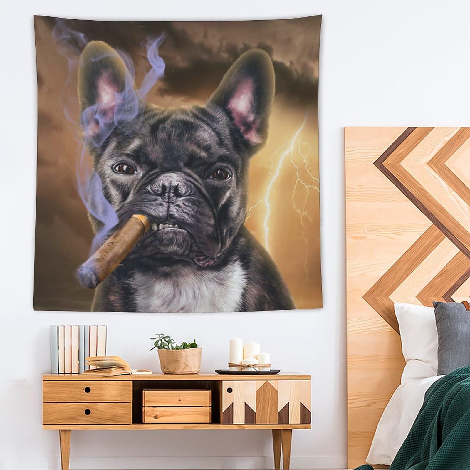 ブルドッグ壁掛け★NO SMOKING 壁掛け 71NbboZ8enS._AC_UF350,