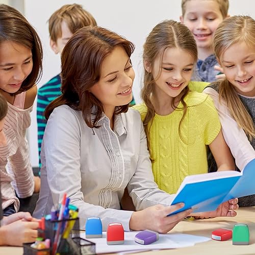 Miniatura 4 de 12 sellos para profesores, sellos de goma autoentintados, sellos de aula para profesores, sellos fotosensibles para profesores, escuela de educación