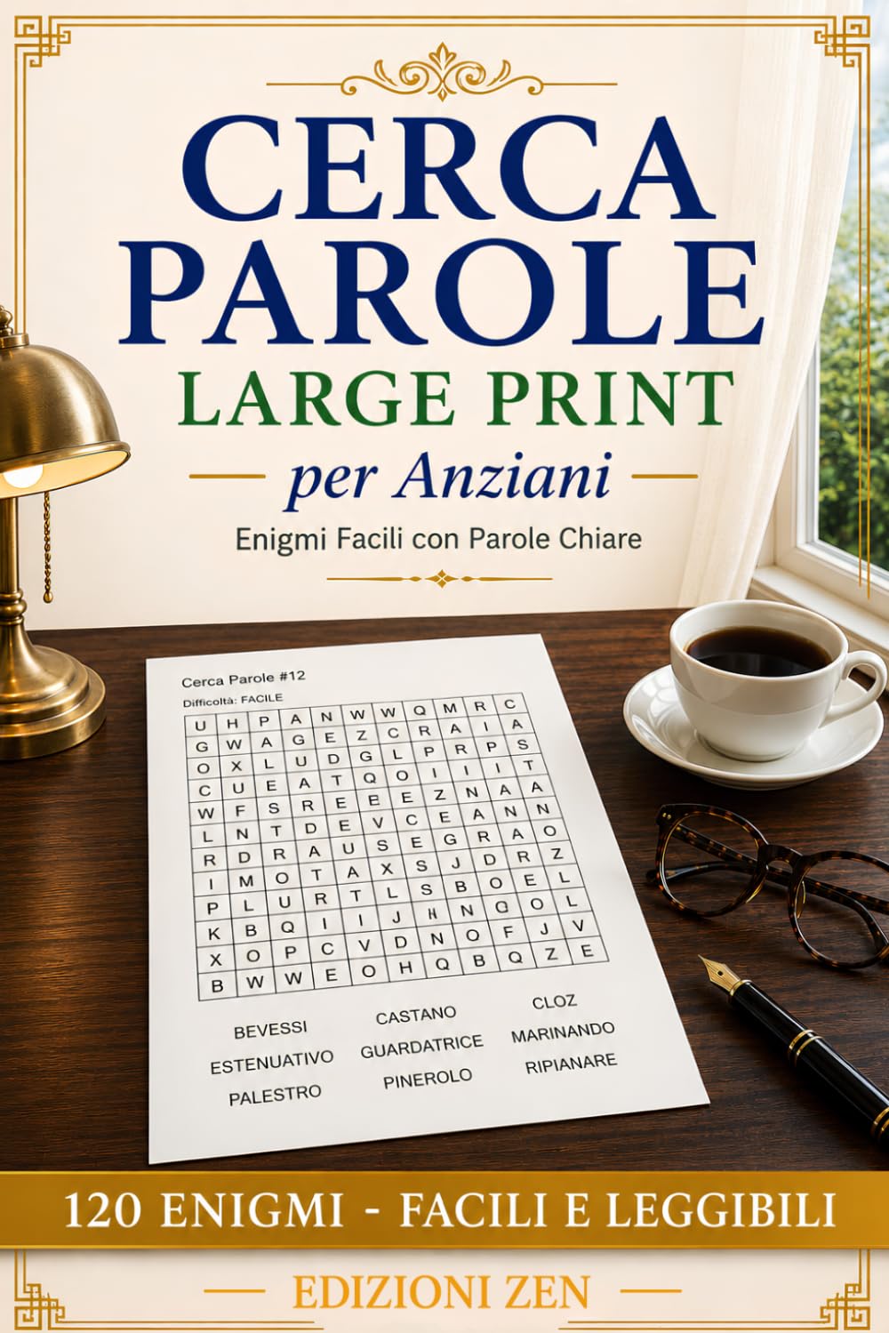 Cerca Parole Large Print per Anziani: 120 Enigmi Facili con Lettere Grandi e Chiare | Il Tuo Passatempo Rilassante per Menti Attive: Enigmi Facili per ... Rilassanti per un Divertimento Senza Sforzo