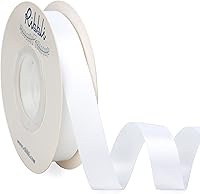 Vista 114 de Ribbli - Cinta de satén roja de doble cara, 1 pulgada x 25 yardas, cinta de tela para uso en ramo de lazos, envoltura de regalo de Navidad, arreglo