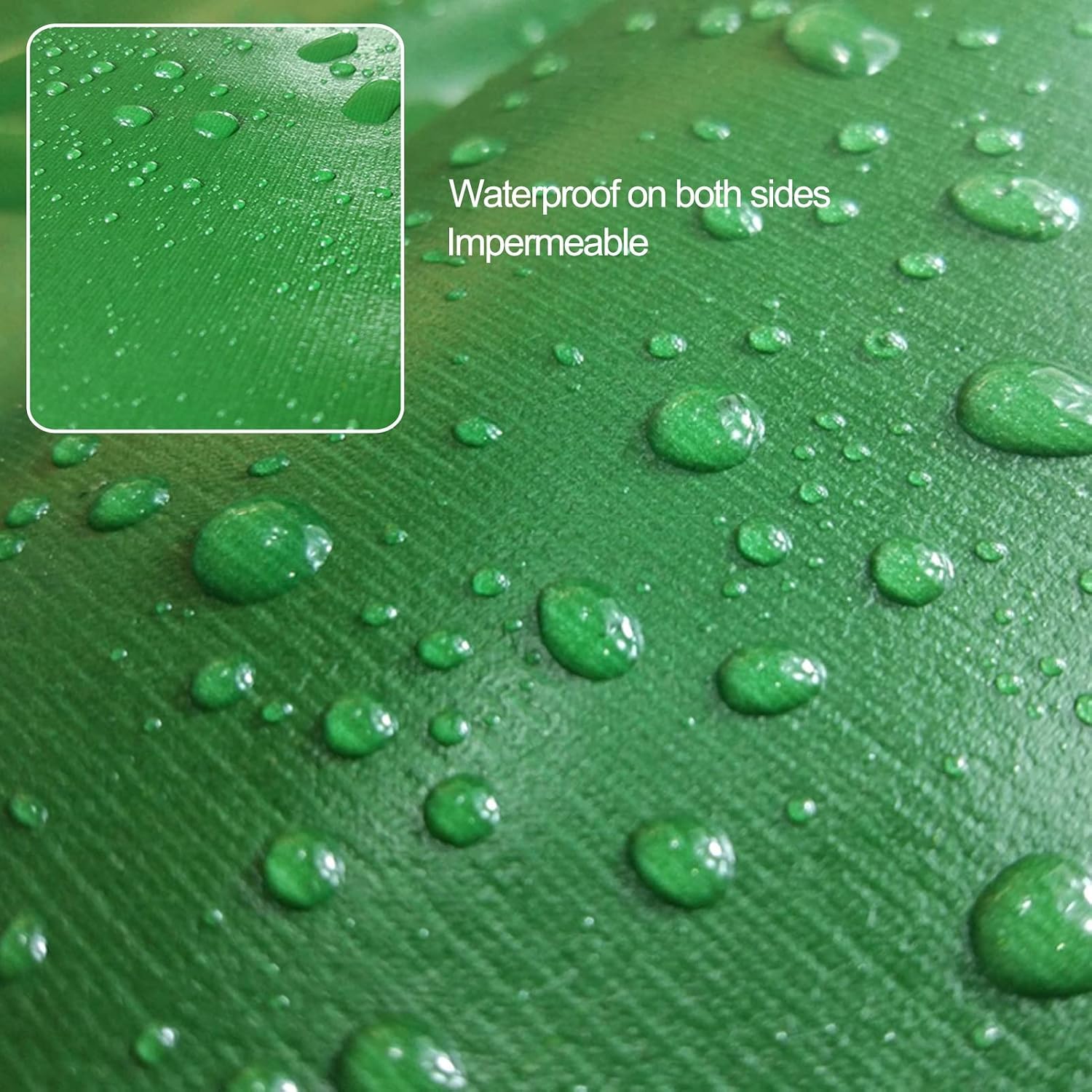 Tarpaulin Waterproof Heavy Duty Tarp Cover, Weatherproof Tarp Sheet 450g/m² Green PVC Tarps for Chicken Run/Wood Logs Protection Cover (Size : 2.5x2.5m)