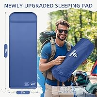 Vista 3 de Memory Sleeping Pad, 3.1" Ultra-Thick Foam Sleeping Mats for Camping, Easy Inflate&Deflate,9.5 R-Value Insulated Camping Mattress Pad with Pillow