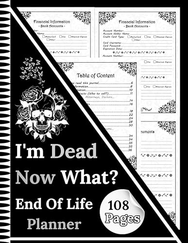 I'm Dead Now What?: Offering clarity and organization, the Final Wishes Planner ensures your loved ones have everything they need when you're no longer here.