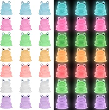 50 PCS Luminous Mini Resin Frogs