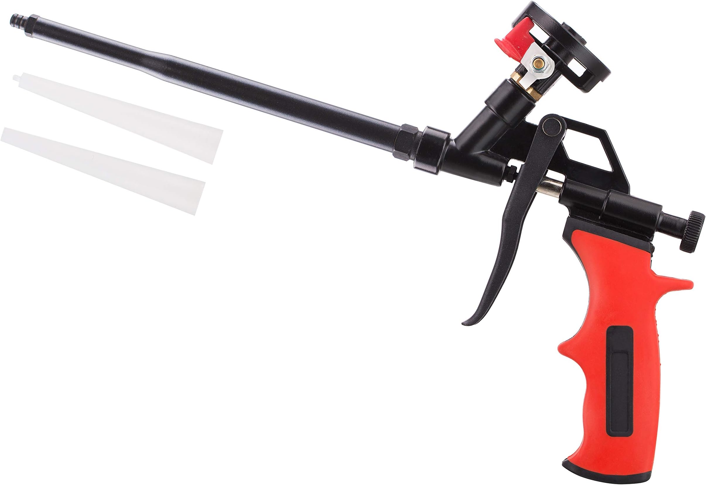 Needn't Clean Foam Gun, Pu Expanding Foaming Gun, Upgrade Caulking Gun, Heavy Duty Spray Foam Gun, Metal Body Covered with PTFE, Suitable for Caulking, Filling, Sealing, Home and Office Use