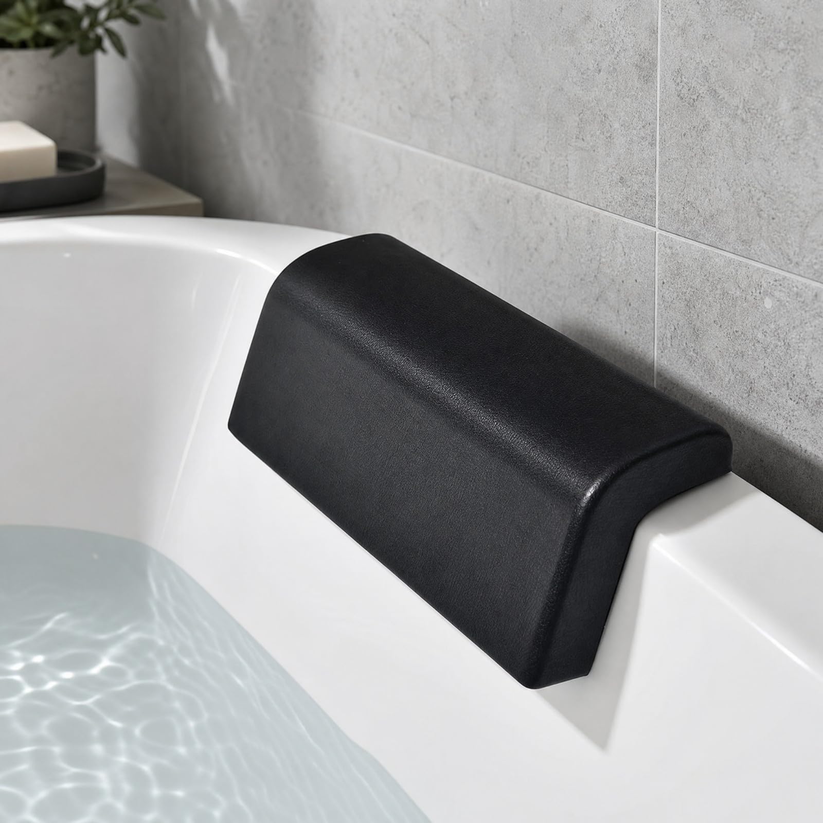 predolo Almohada Ergonómica Baño con Ventosas Ergonómico Almohada Cervical Baño Antislizan para Baños Relajans Prolongados,
