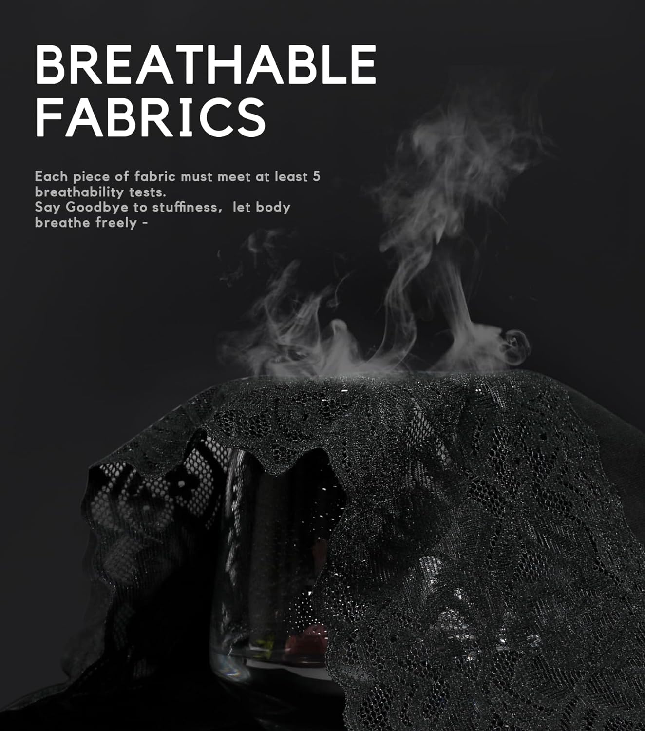 Wealurre Womens Underwear Cotton Bikini Panties for Women High Waisted Lace Hipster Stretch Briefs for Ladies 5 Pack - Image 6