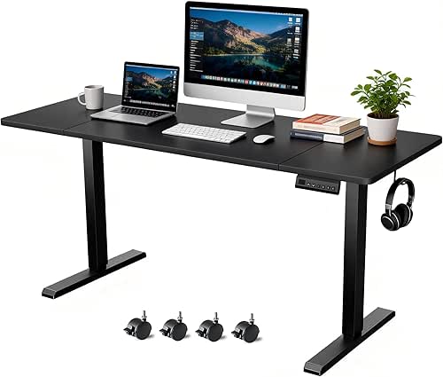 Standing Desk with Splice Board Adjustable Height- 63 inch Mobile