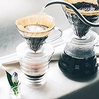 Vista 8 de HARIO VDR-02-W V60 Gotero transparente 02 blanco, para 1-4 tazas, café, goteo de mano, hecho en Japón