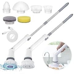 Electric Spin Scrubber Cordless Cleaning Brush 2 Speed Shower Power Scrubbers for Cleaning Tub Tile Spin Brush Cleaning