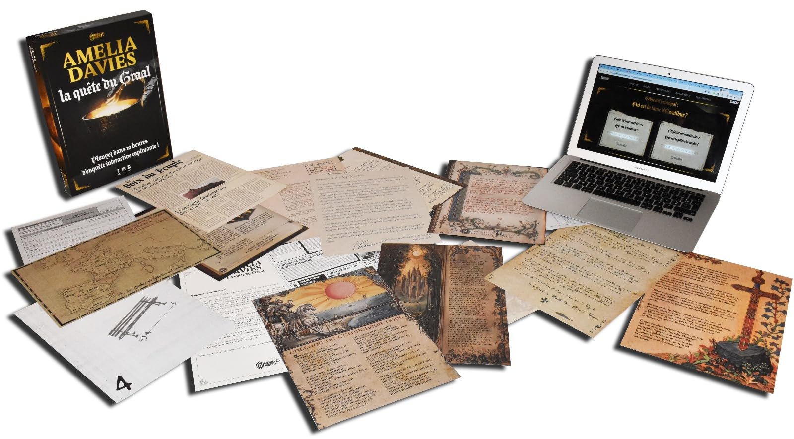 Blackrock Games Unsolved Enigmas Amelia Davies: Wciągająca gra śledcza | Poszukiwanie Graala | Gra Escape Home | 1 do 7 graczy | Tajemnica & Zagadki | Kooperacja od 10 lat - 10:00