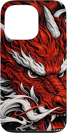 Red Dragon of Fire and Power Case for iPhone 13 Pro
