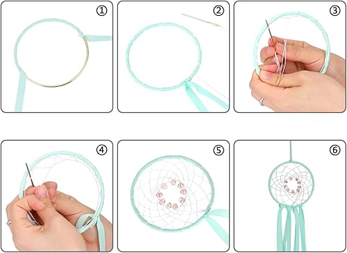 Miniatura 3 de EBOOT 5 anillos de metal para atrapasueños y suministros de manualidades, corona floral dorada, aros de macramé para bodas, bricolaje y manualidades