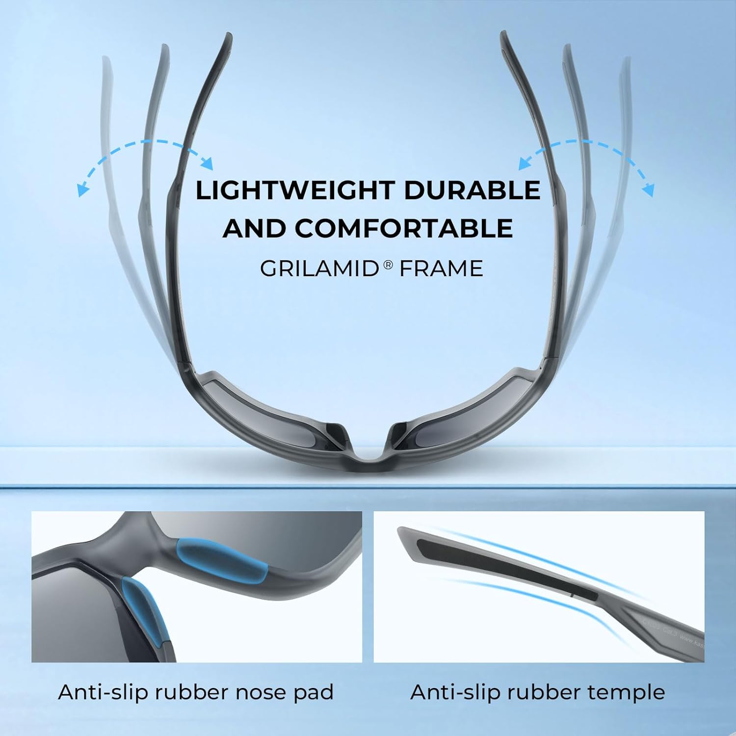 KastKing Osage Polarized Sport Sunglasses for Men and Women, Ideal for Driving Fishing Cycling Running, UV Protection - Image 6