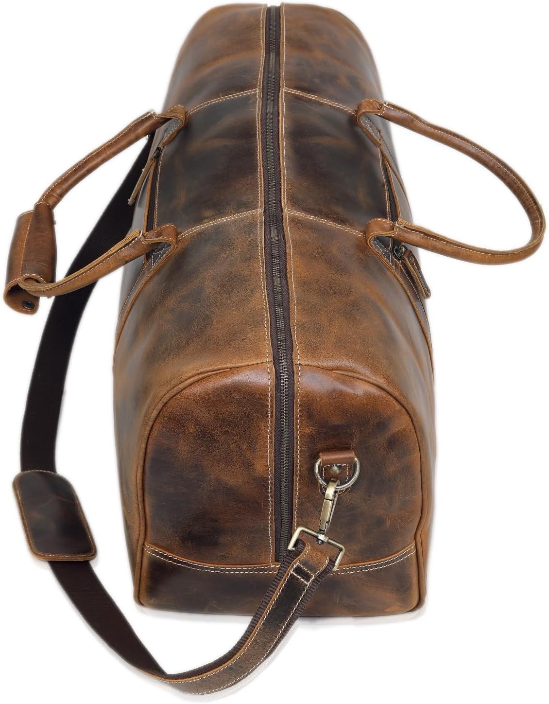 Leather Travel Duffel Bags for Men and Women Full Grain Leather Overnight Weekend Leather Bags Sports Gym Duffle - Image 2