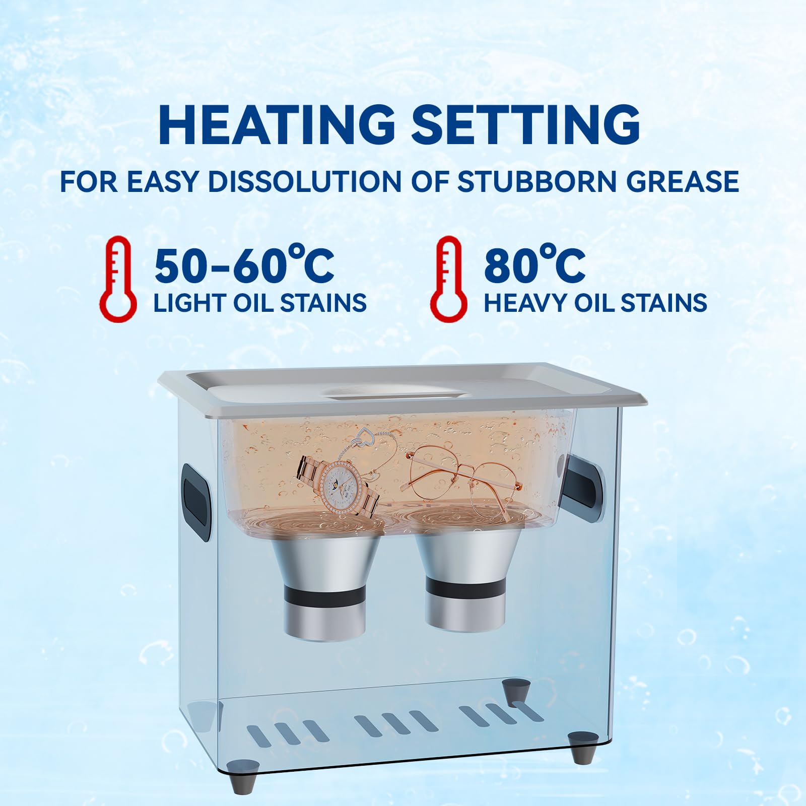 Amazon.com: VUA 3L Ultrasonic Cleaner with Digital Timer & Heater