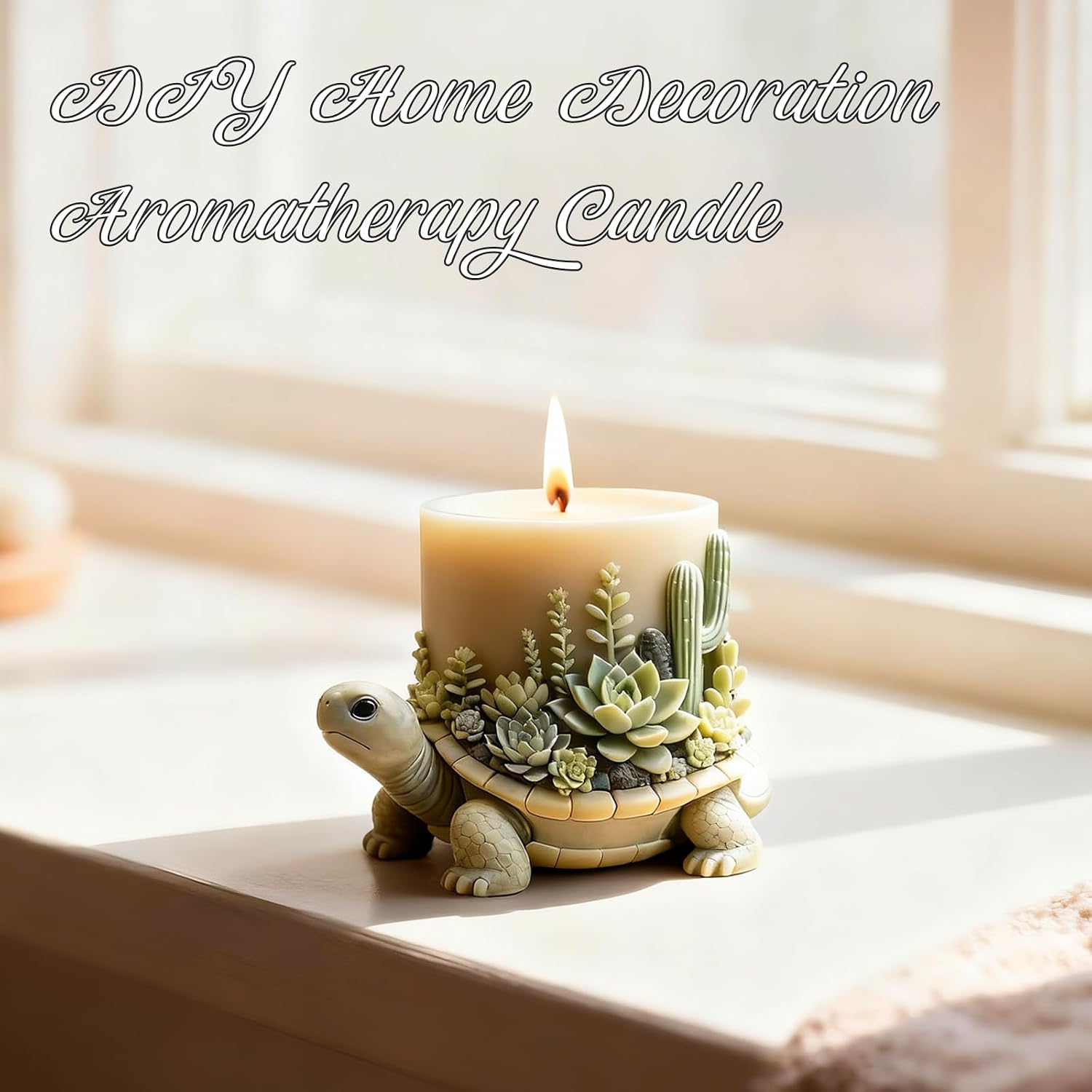 Turtle Silicone Candle Mold, Sea Turtle Animal Candle Mold for Candles Making Resin Casting Aromatherapy Candles Wax, Handmade Wax Soap, Gypsum Clay Home Decoration
