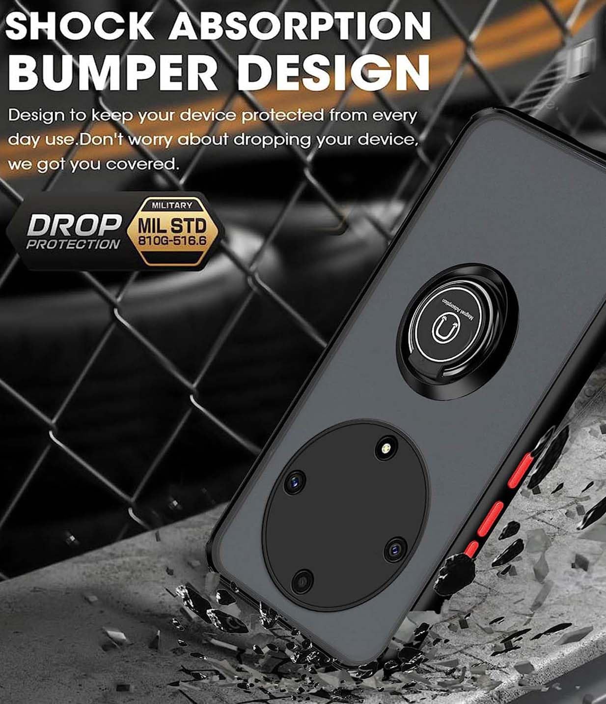 Funda Honor Magic6 Lite 5G BORYA - Silicona TPU Y Vidrio Templado, Rojo Degradado