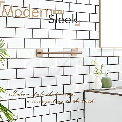 Vista 33 de KOKOSIRI Toallero de 16 pulgadas para baño, cocina, inodoro, acero inoxidable de níquel cepillado B4005BR-L16