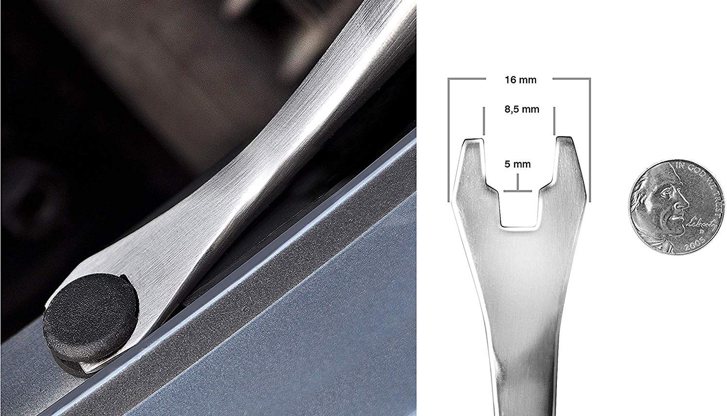 DIY Crafts Tooling Fastener Remover Heavy Duty & Rust Free Stainless Steel ~ Won't Fade or Break Like Chrome Plated Finish (Pack of 5 Pcs, Multi)