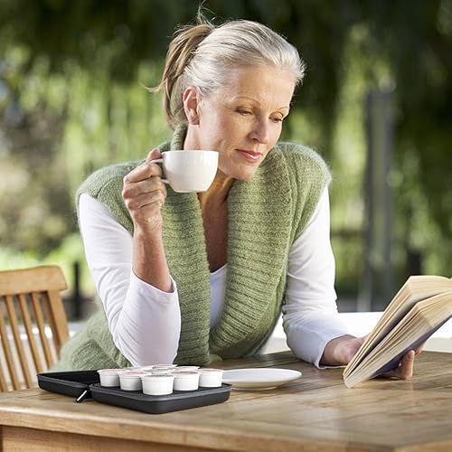 Miniatura 7 de ROMAUNT - Soporte para cápsulas de café compatible con K-Cup, accesorio para cafetera portátil de campamento, funda protectora de transporte de