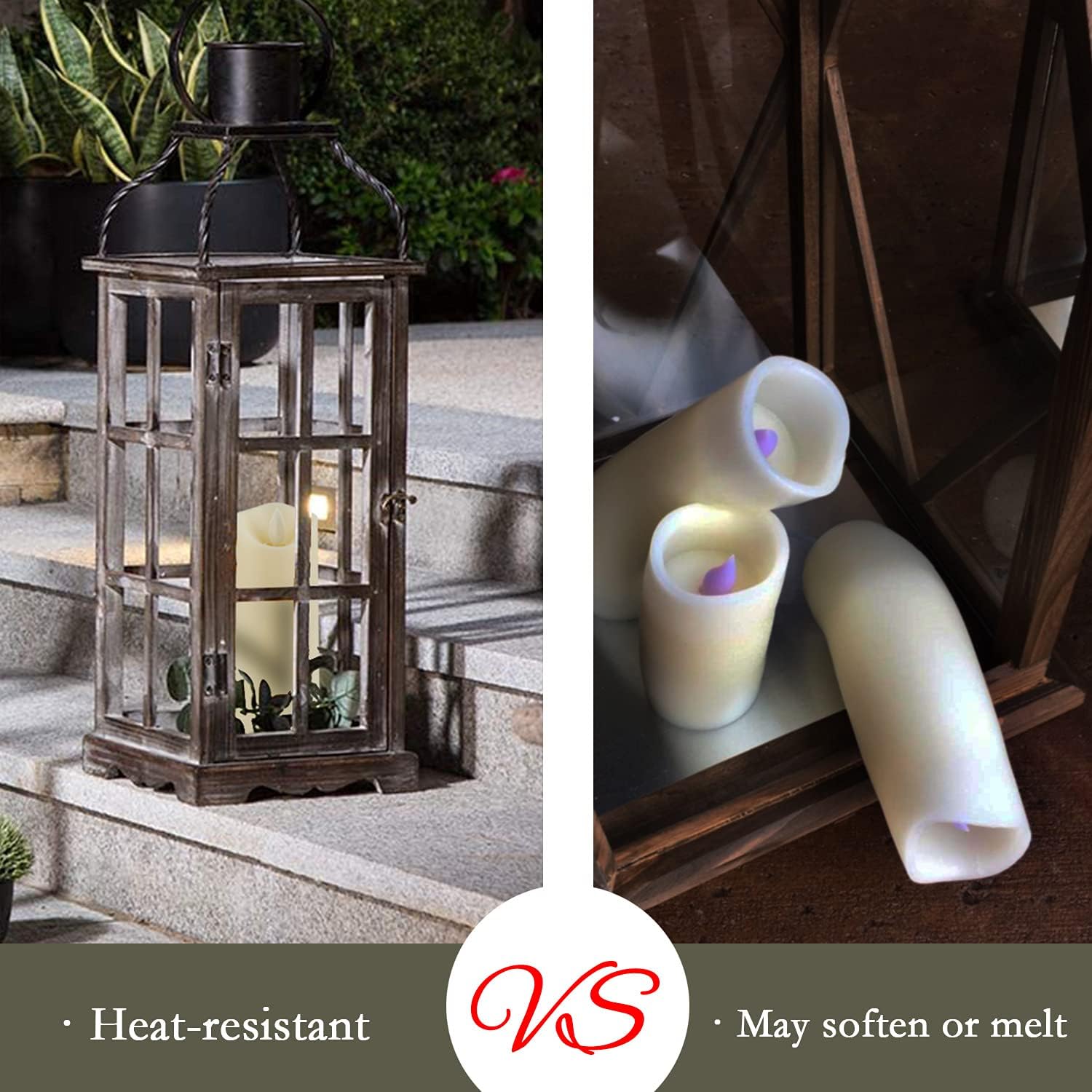 5plots 10 PCS Flickering Flameless Candles, Moving Flame, Battery Operated LED Pillar Candles with Timers and Remote Control, Made of Wax-Like Frosted Plastic, Won’t Melt, Ivory : Tools & Home Improvement