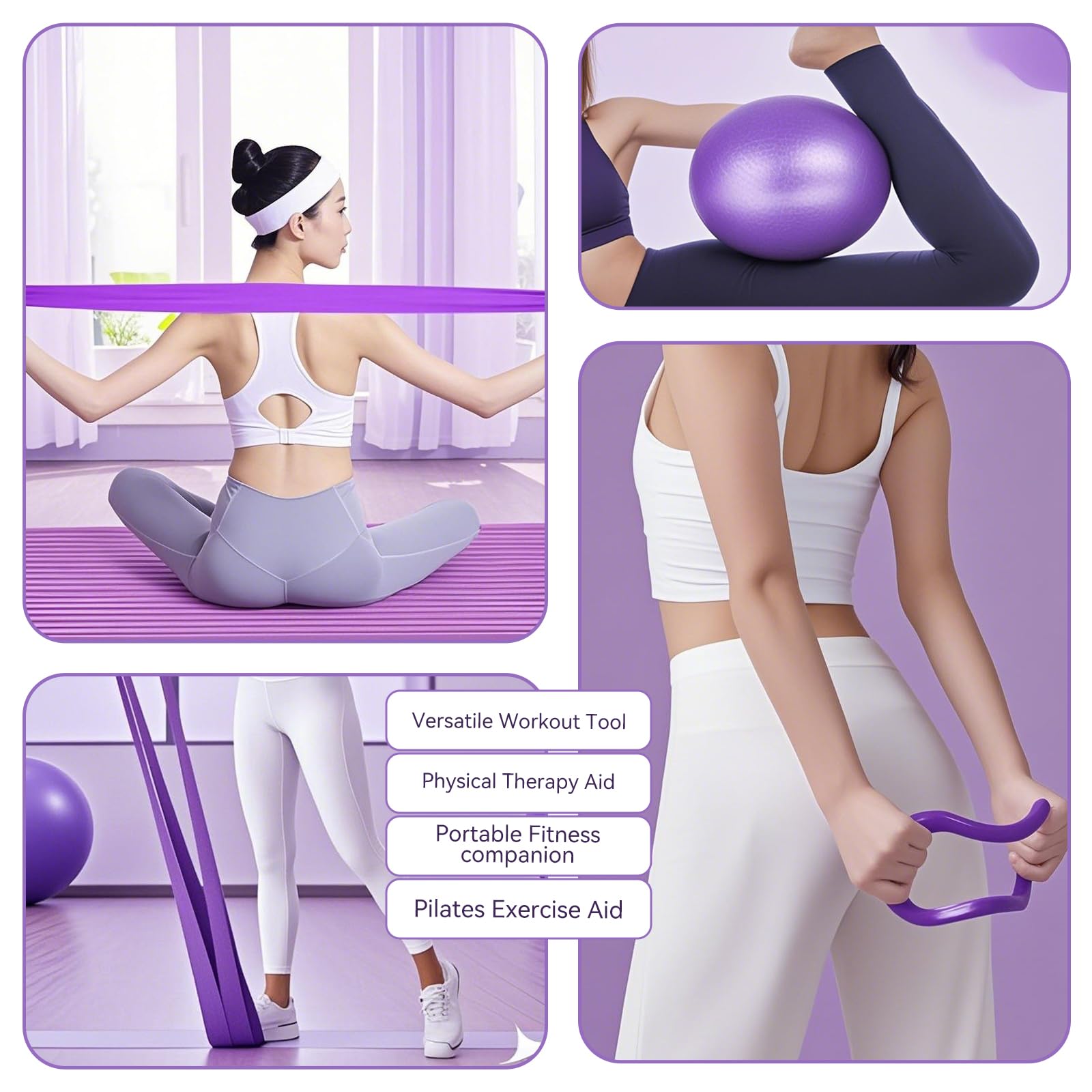 Kit de Pilates pour la maison Better Me - Ensemble de 5 anneaux de pilates - Kit de pilates - Anneau circulaire pour jambes, bras et cuisses - Perte de poids Kit de Pilates pour la maison Better Me - Ensemble de 5 anneaux de pilates - Kit de pilates - Anneau circulaire pour jambes, bras et cuisses - Perte de poids