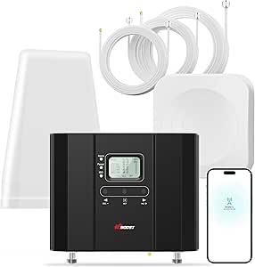Cell Phone Booster Cover 6000 sq ft, Boost 5G & 4G LTE Signal for All US Carriers, FCC Approved