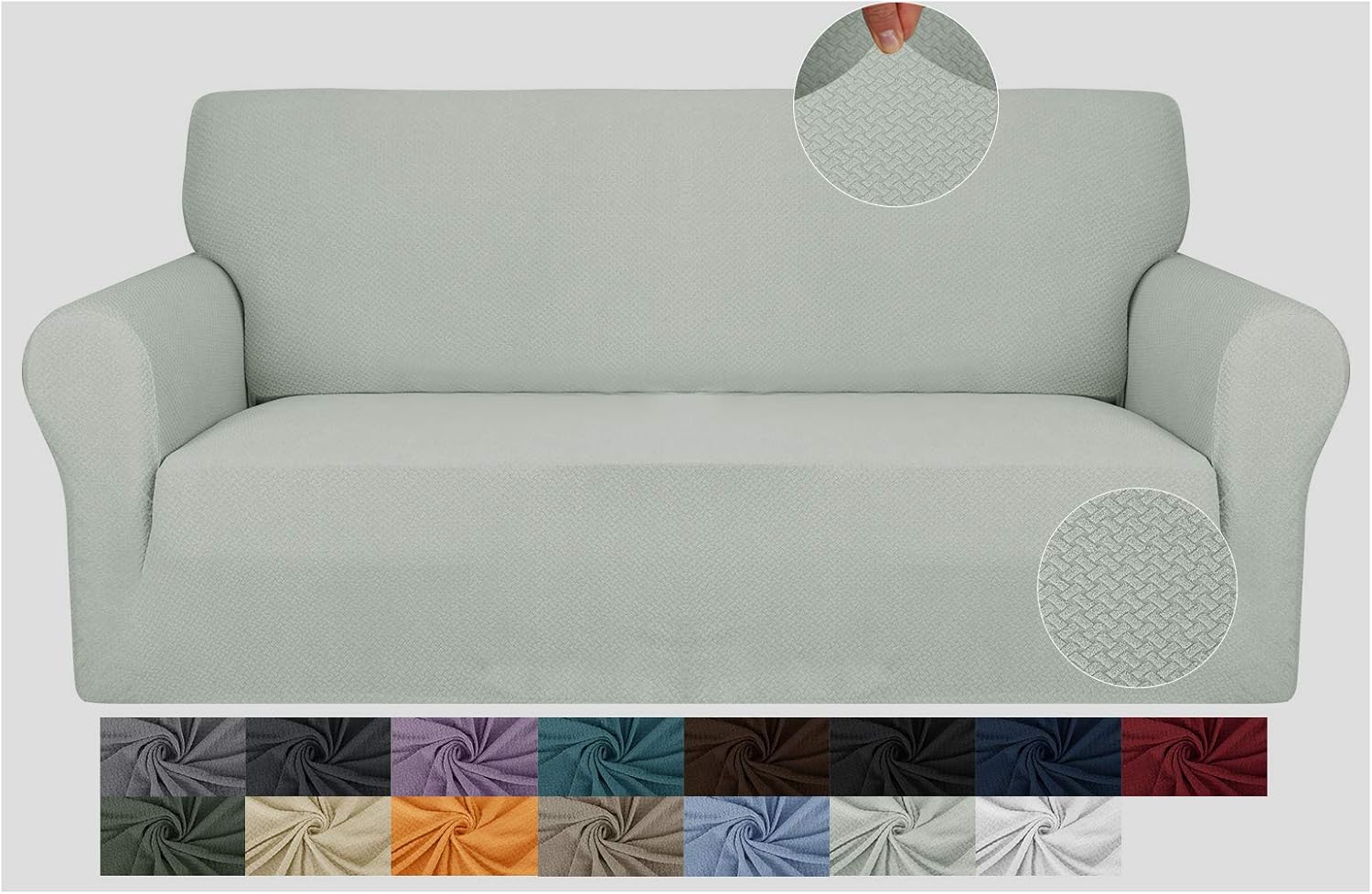 JIVINER Stretch Pet Couch Covers 3 Seater Sofa Covers 1Piece Jacquard