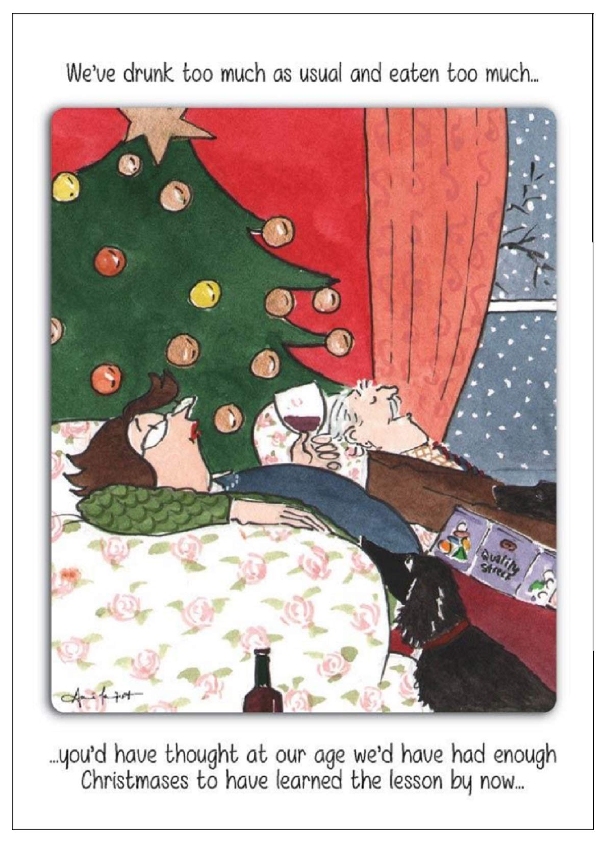 Humorous Cards (PHB-TBG512) Drunk Too Much - Tottering-By-Gently - Pack of 5 Cards - Sold in Aid of Harrogate Town AFC Community Foundation
