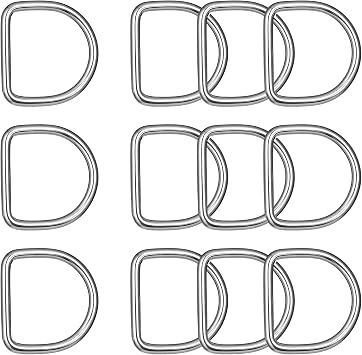 AYZTKUX 12 Pack 1.5 inch Metal D Ring