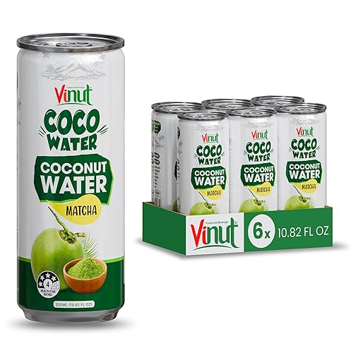 Miniatura 15 de Vinut Bebida de agua de coco original (16.57 onzas líquidas, paquete de 6), hidrata de forma natural, fresca, alta en calcio, rica en nutrientes