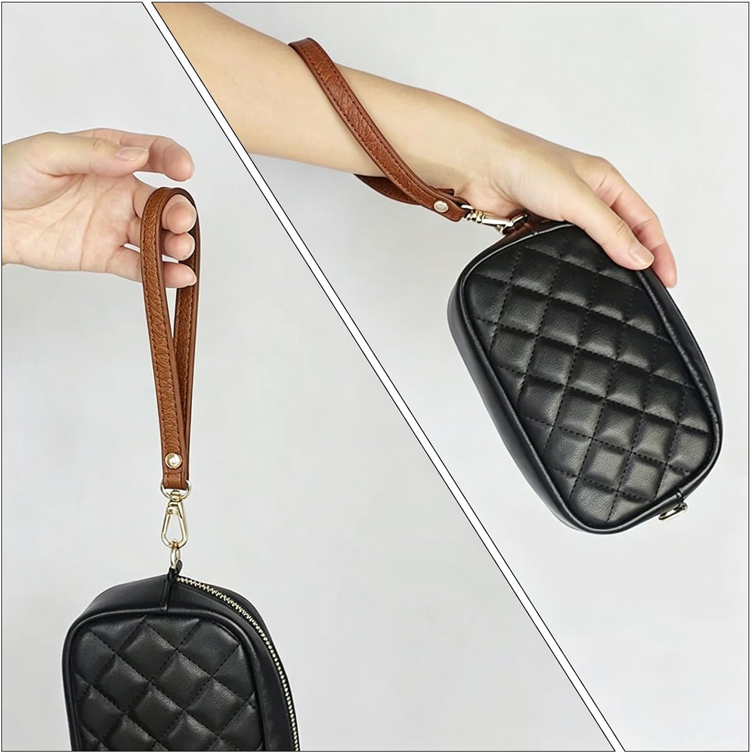 Wristlet Strap, Leather Wrist Lanyard Hand Strap Replacement