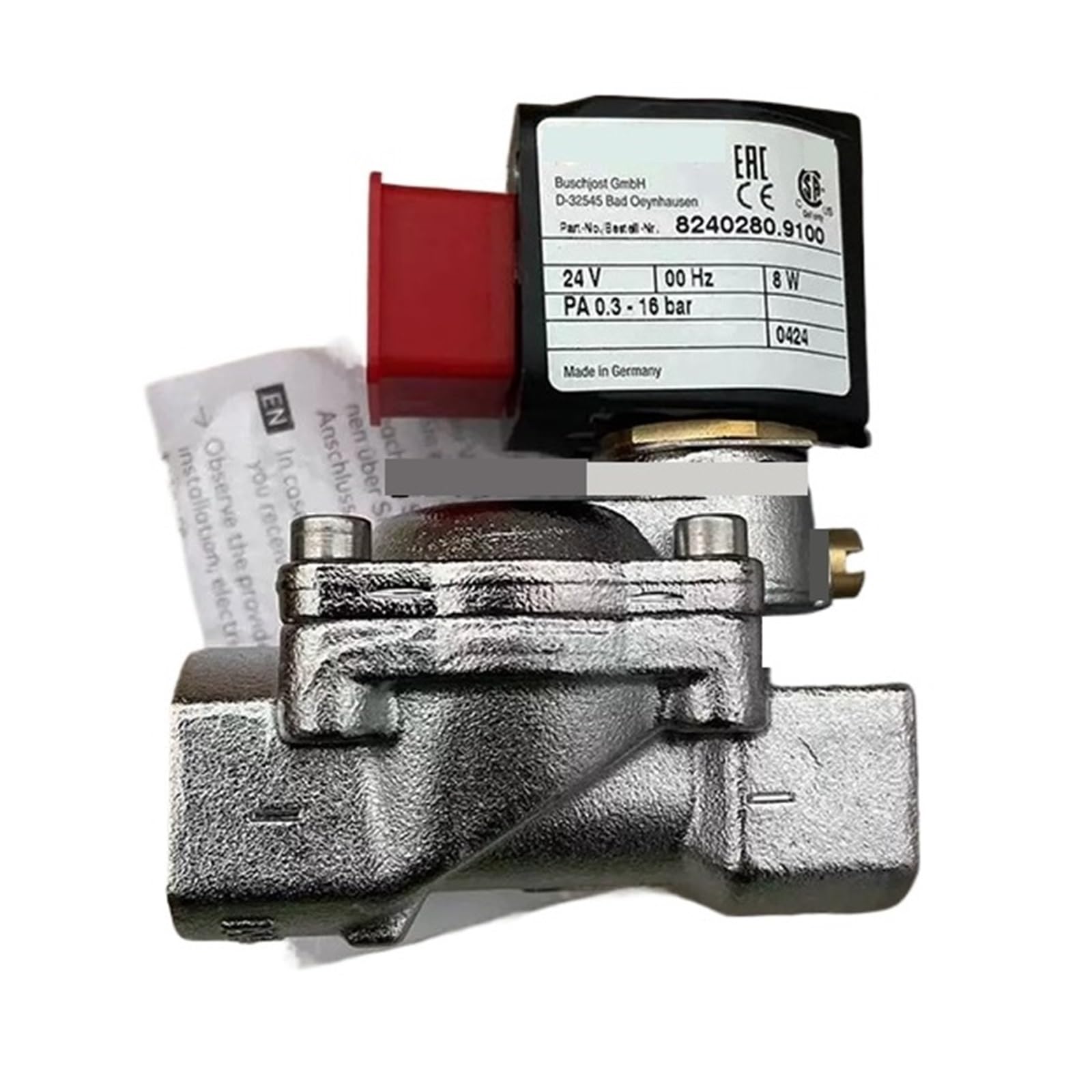 ELZNSQQK 8240280.9100.024.00 G1/2 Screw Thread Solenoid Valve