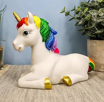 Amazon.co.jp: Ebros 美しい雄大な虹色のたてがみ ユニコーン 雌