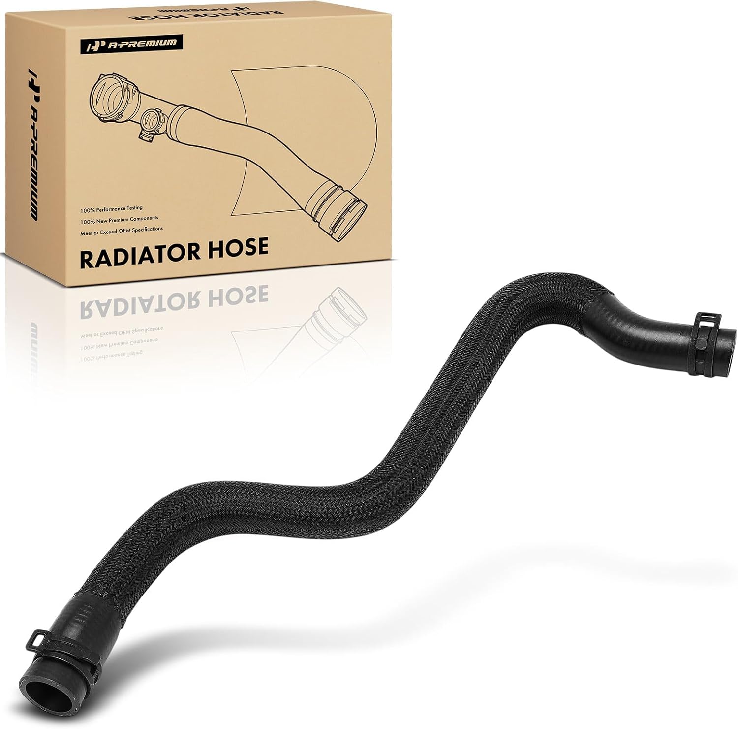 A-Premium Tank to Engine Radiator Coolant Hose Compatible with Volvo XC60 2010-2016, S60 2011-2016, XC70 2008-2015, S80 2007-2015, V60 2015-2016, V70 2008-2010