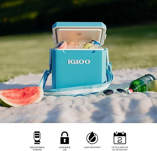 Miniatura 10 de Igloo Enfriador estilo picnic con etiqueta de 11 cuartos de galón demasiado atado
