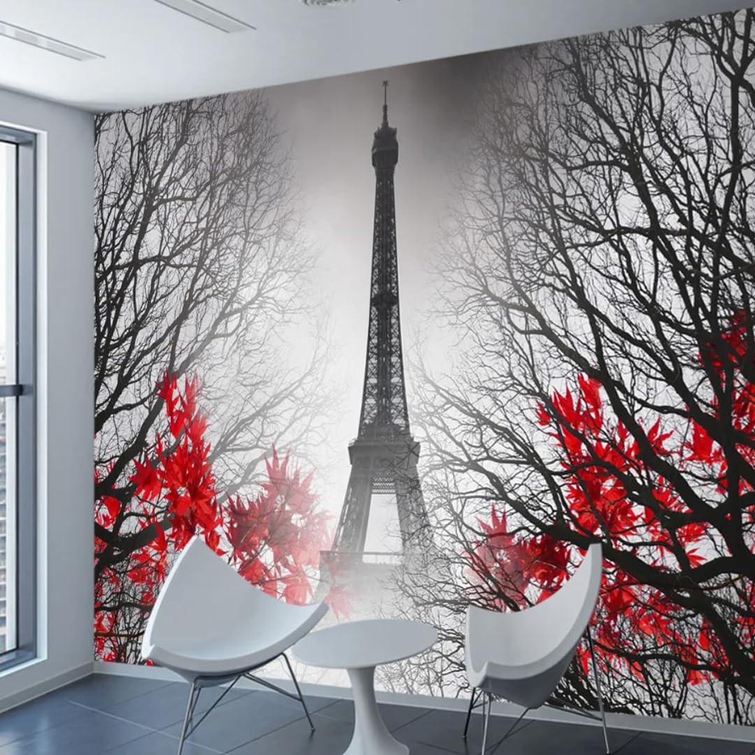 Xinruyi Wallpaper 3D Mural Eiffel Tower Landscape Wallcovering Art Stickers Bedroom Living Room Decoration