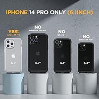 Vista 597 de Miracase - Funda magnética para iPhone 13 Pro Max de 6.7 pulgadas (compatible con MagSafe), transparente, completo, protector de pantalla de vidrio