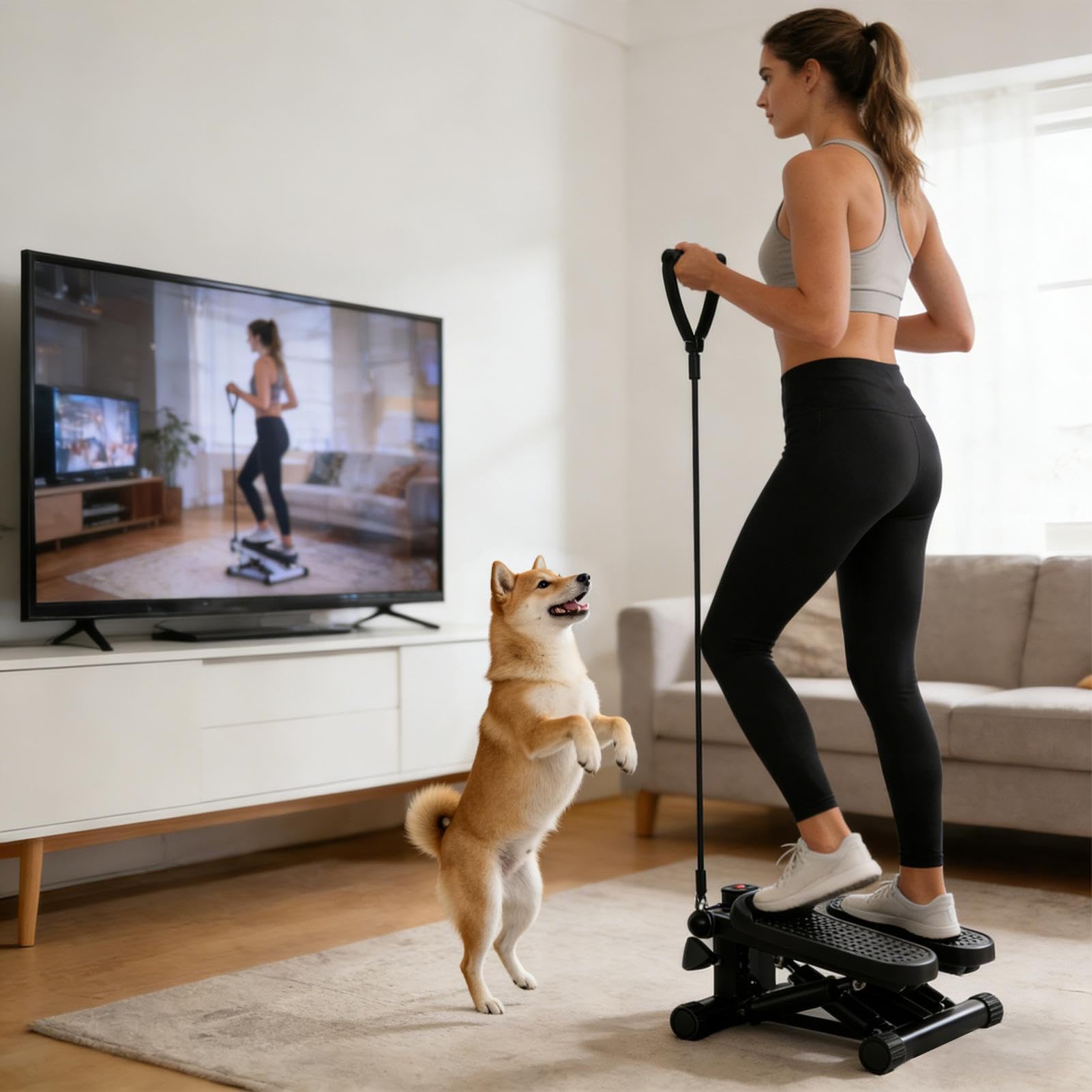 Stepper per Esercizio a Casa Utensílio Decorativo Em Aço Inoxidável | Stepper Per Scale Trasportabile per Allenamento Quotidiano Yoga Sport Palestre Uffici Appartamento Dormitorio Viaggio