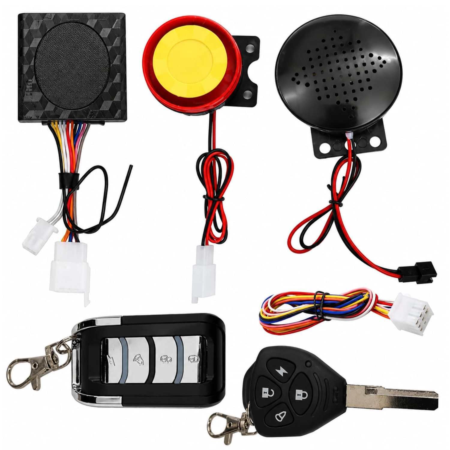 Two Way Motorcycle Anti Theft Alarm Kit with 2 Remote Controls, Siren & Control Module for Activa 125 2020-image-23