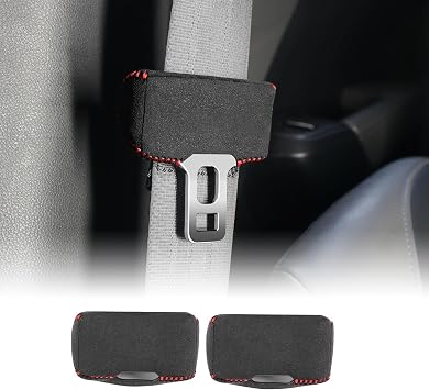 KUNGKIC Subaru 3rd Generation Crosstrek 2022 2023 2024 2025 GU Series Seat Belt Buckle Cover Protective Cover Scratch Resistant Easy Installation Interior Parts Accessories Set of 2 Suede