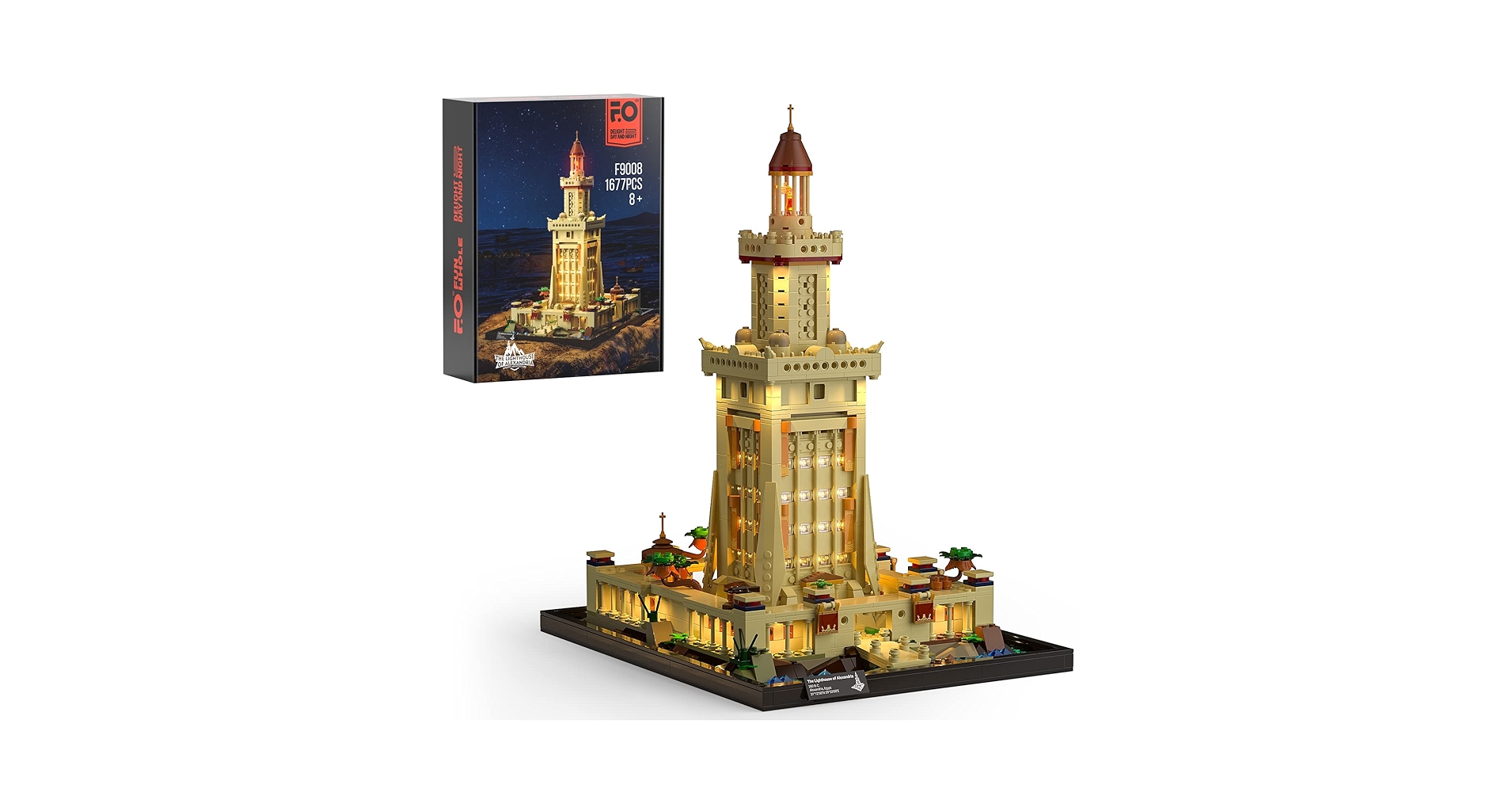 Amazon.com: FUNWHOLE Lighting Building Bricks Set - The Lighthouse