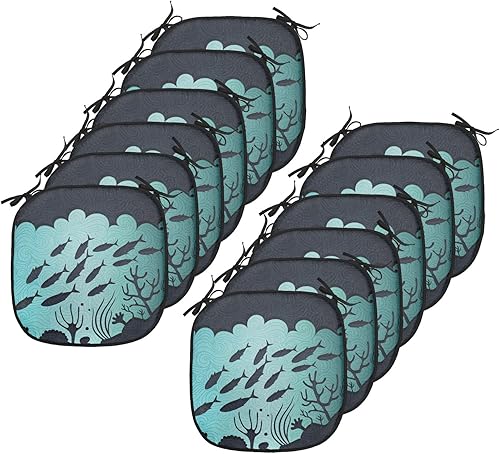 Miniatura 45 de Lunarable Cojín retro para silla, mujer con cabello, letrero de victoria con burbujas de discurso, inspirado en arte pop, acolchado de asiento para