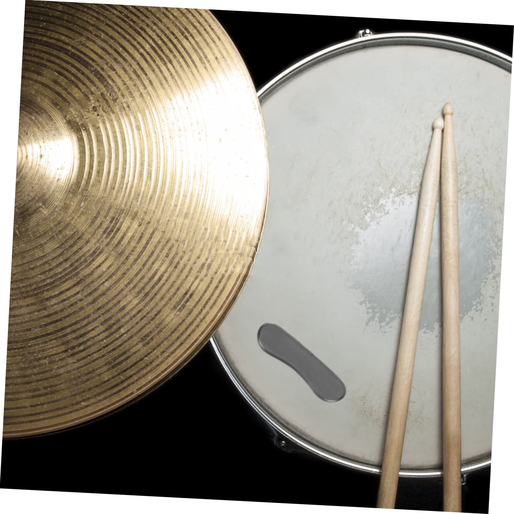 Vaguelly 10Pcs Black Drum Mute Pads Premium Drum Dampeners for Tone Control Durable and Easy to Use for Practice and Performance