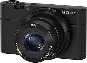 Sony RX100 20.2 MP Premium Compact Digital Camera w/ 1-inch sensor, 28-100mm ZEISS zoom lens, 3” LCD